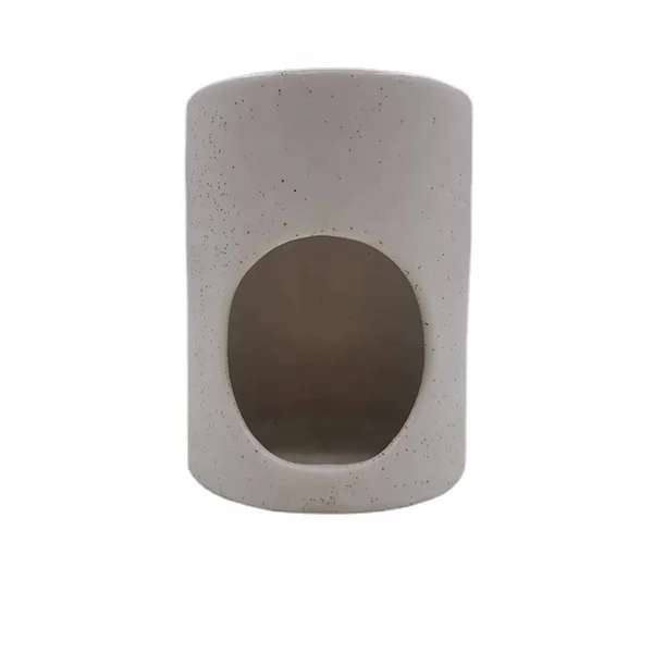Wholesale low MOQ candle holder matte wax burner aromatherapy