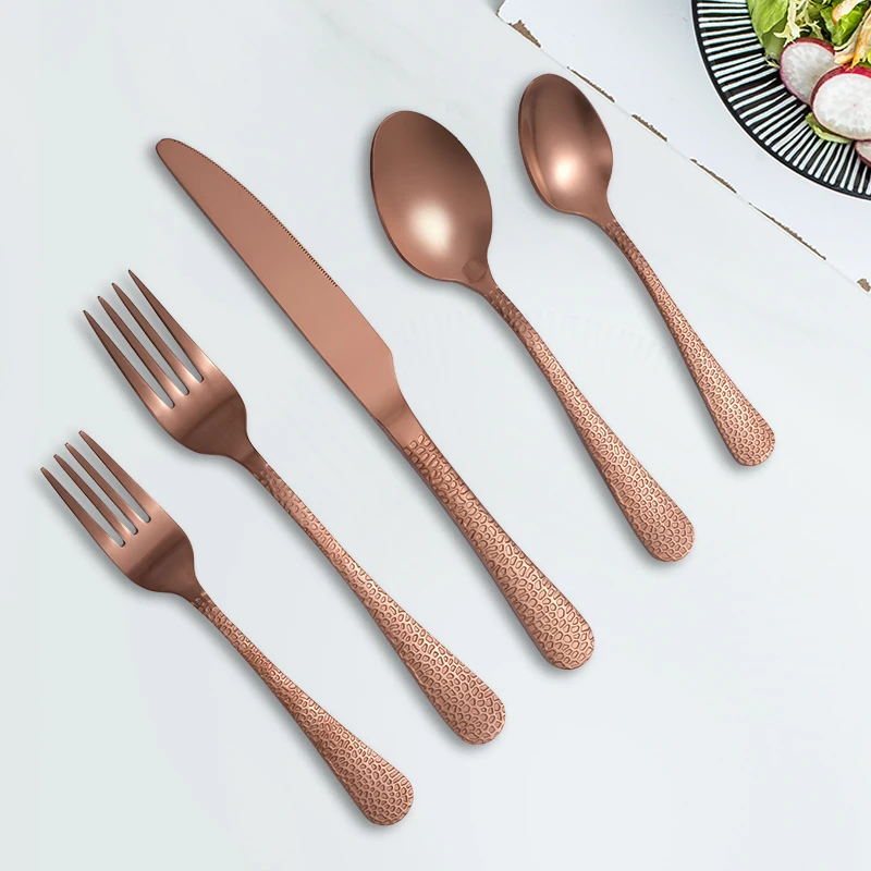 amazononline shopping copper silverware set spoons and forks stainless bundle buy steak knives