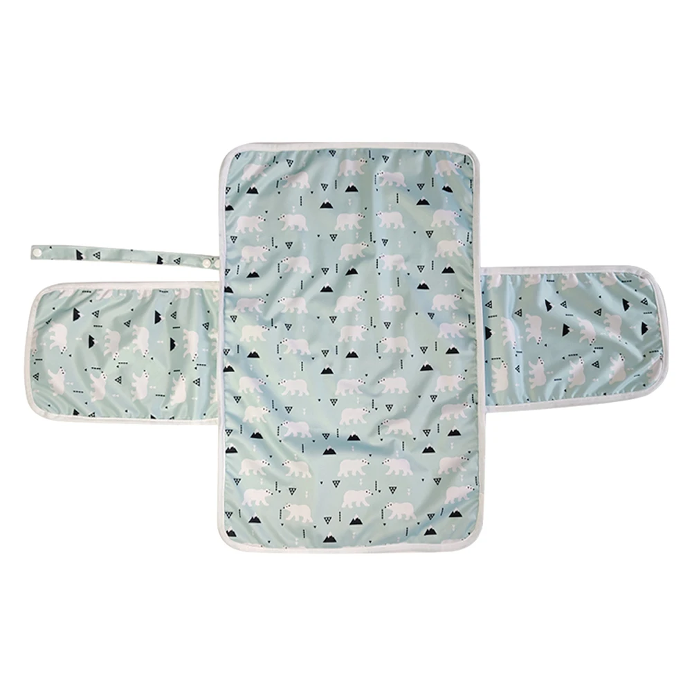 Skin-friendly Bamboo cotton Changing Mat Waterproof Portable Baby Nappy Changing Pad Mat