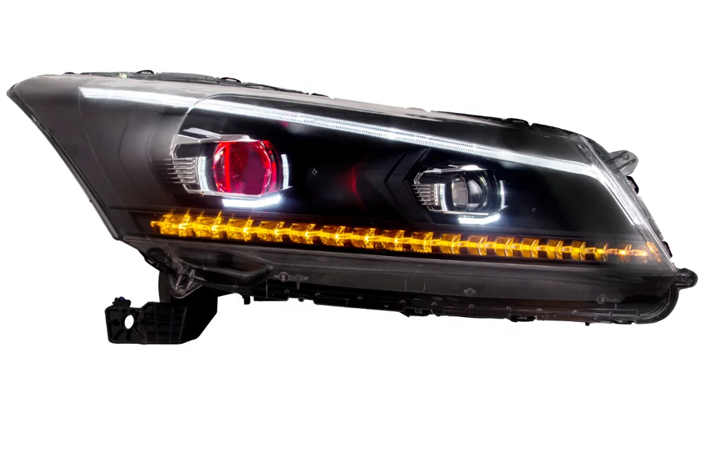 Vland manufacturer headlight for 2008-2013 demon eye LED head lamp for HONDA ACCORD