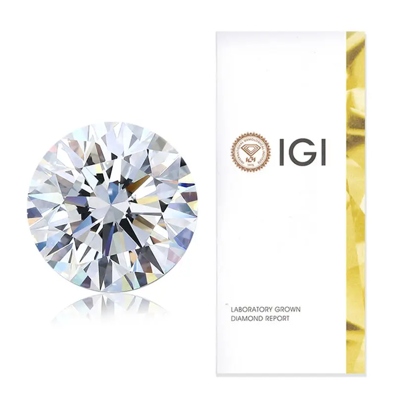 DMSH IGI Certificate 0.5-2.0 Carat D VS1 VVS1 CVD HPHT Diamond Lab Diamond