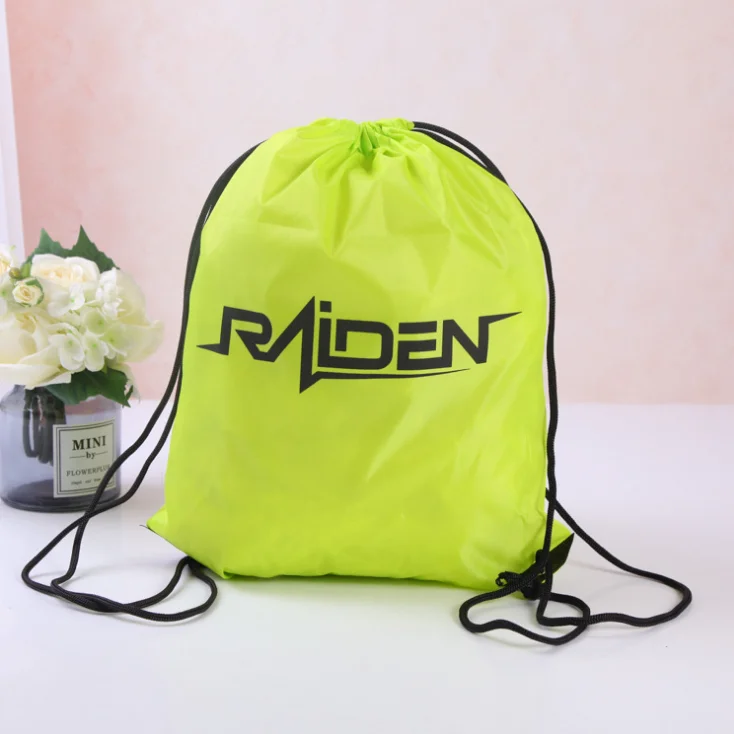 Custom Cheap Polyester Drawstring Bag/Wholesale Drawstring Backpack/Promotional Drawstring Bag