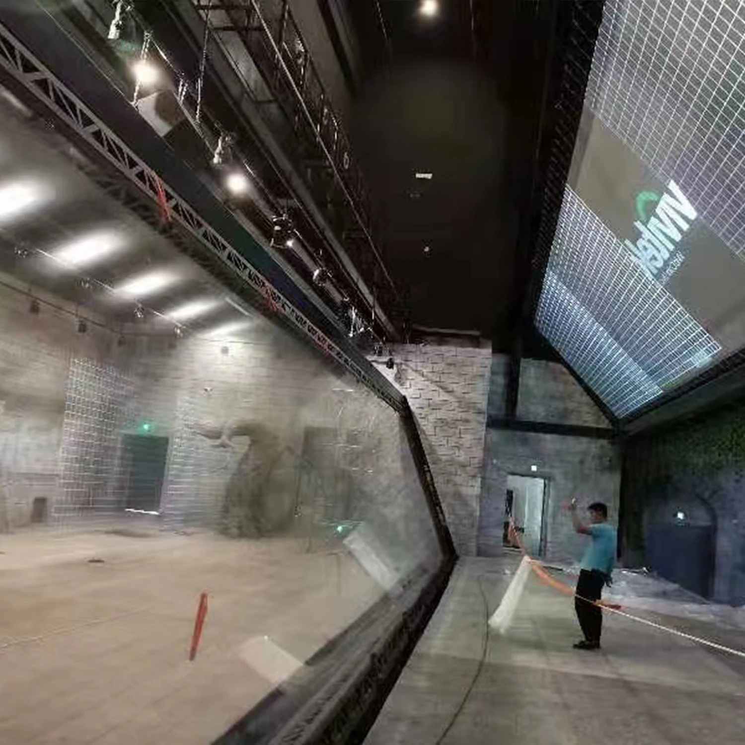 customized stage 45 degree pyramid transparent holographic projection screen film