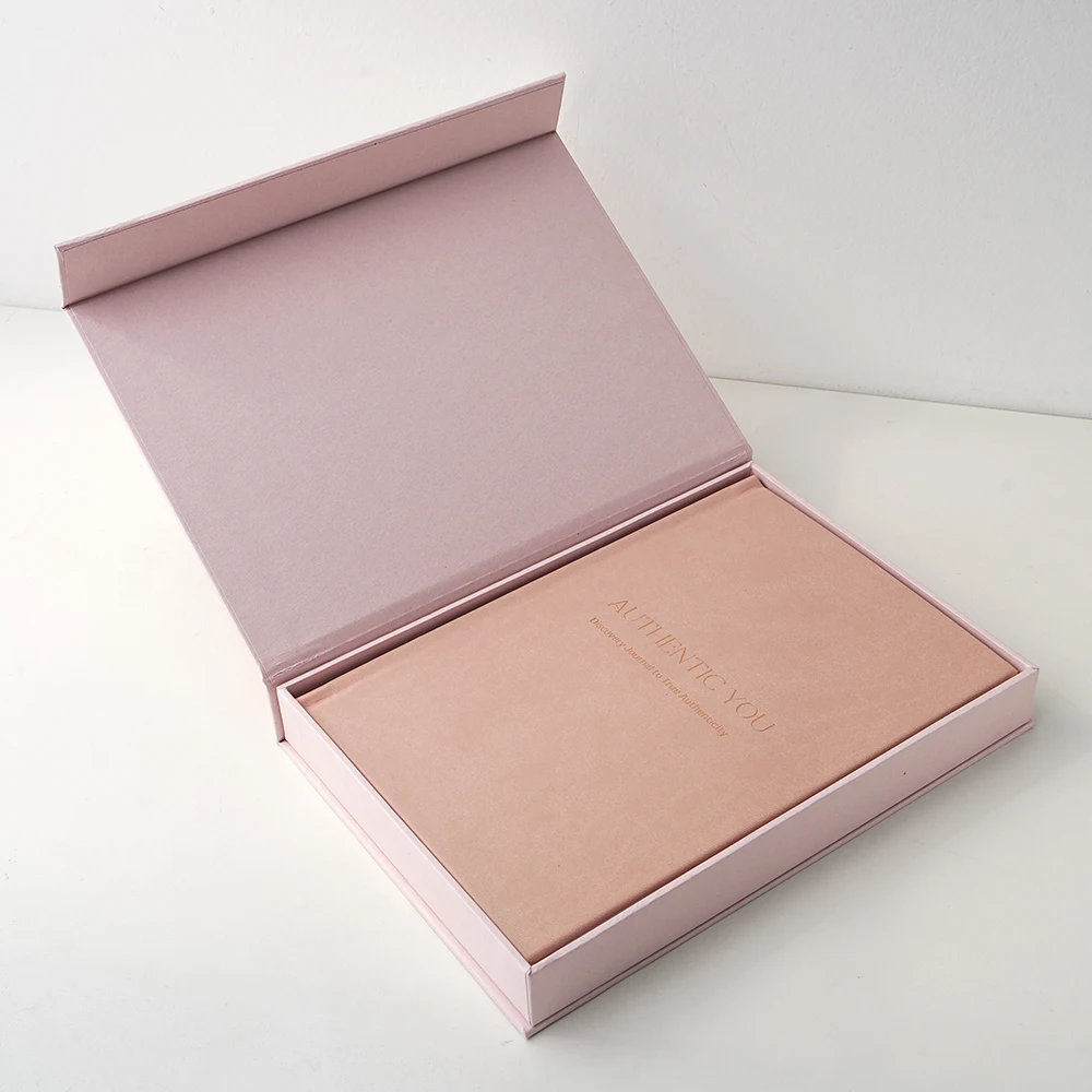 Wholesale Custom Printing Hardcover Planner PU Leather Manifest Authentic Journal Notebook With Gift Box