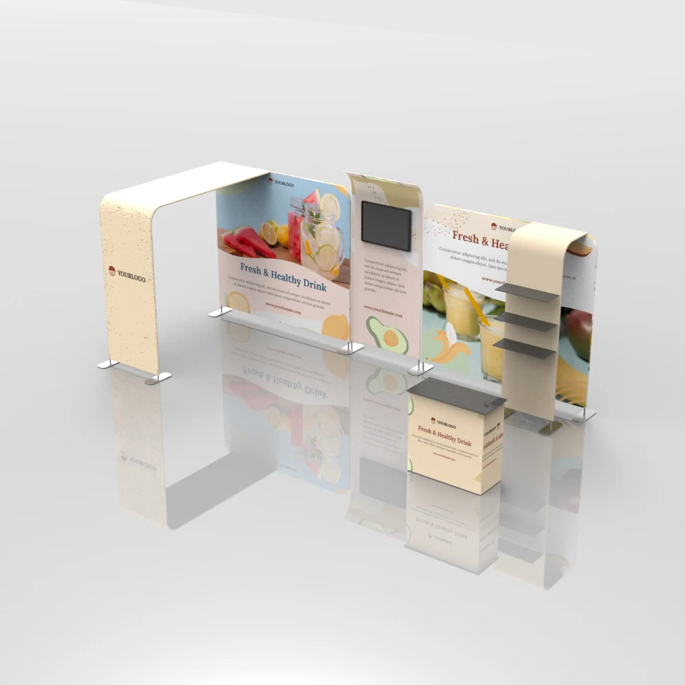 Aluminum Fast Assemble Portable 10x20 Clothing Trade Show Promotion Tradeshow Booth