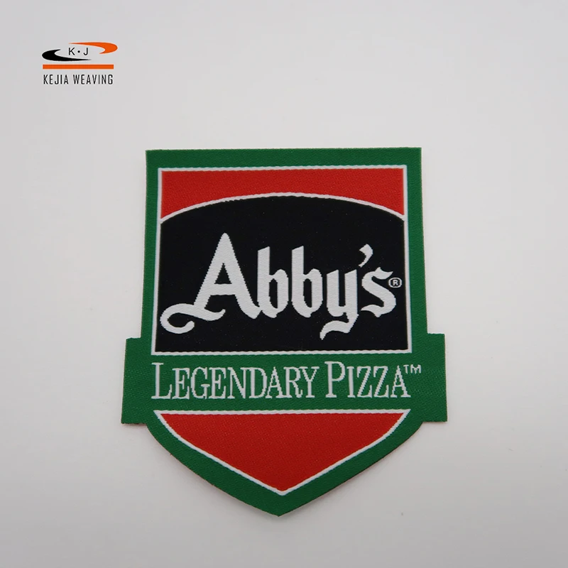 Custom Logo Sew-on Jeans Shoes Bags Woven Patches Multicolor DIY Applique Badges Iron On Woven Patch