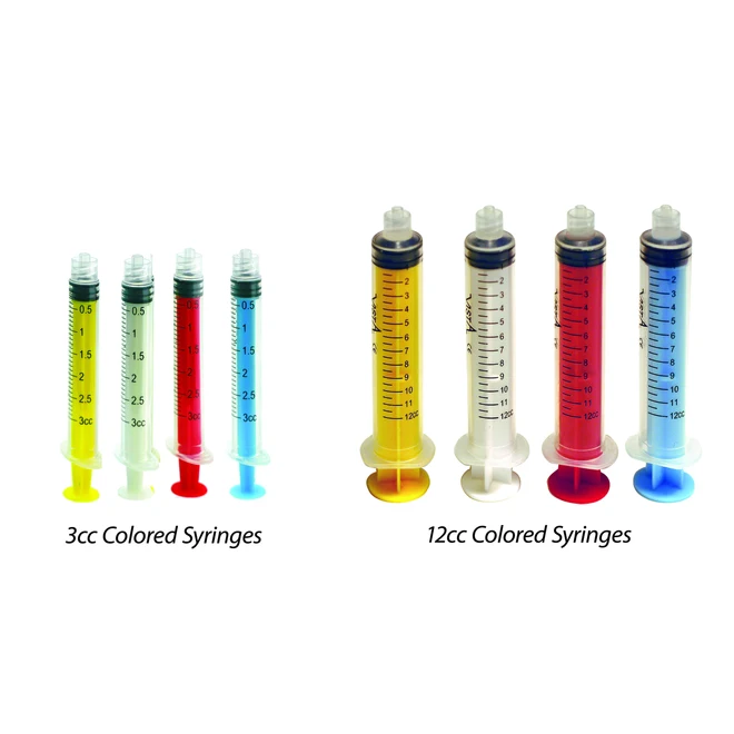 
Colored Luer Lock Syringes 
