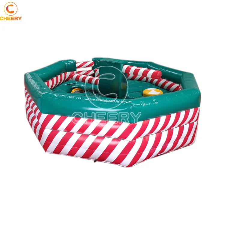 New Amusement Park Equipment Kids Course Inflat Wipeout Machine Meltdown Inflatable Jumping Machine