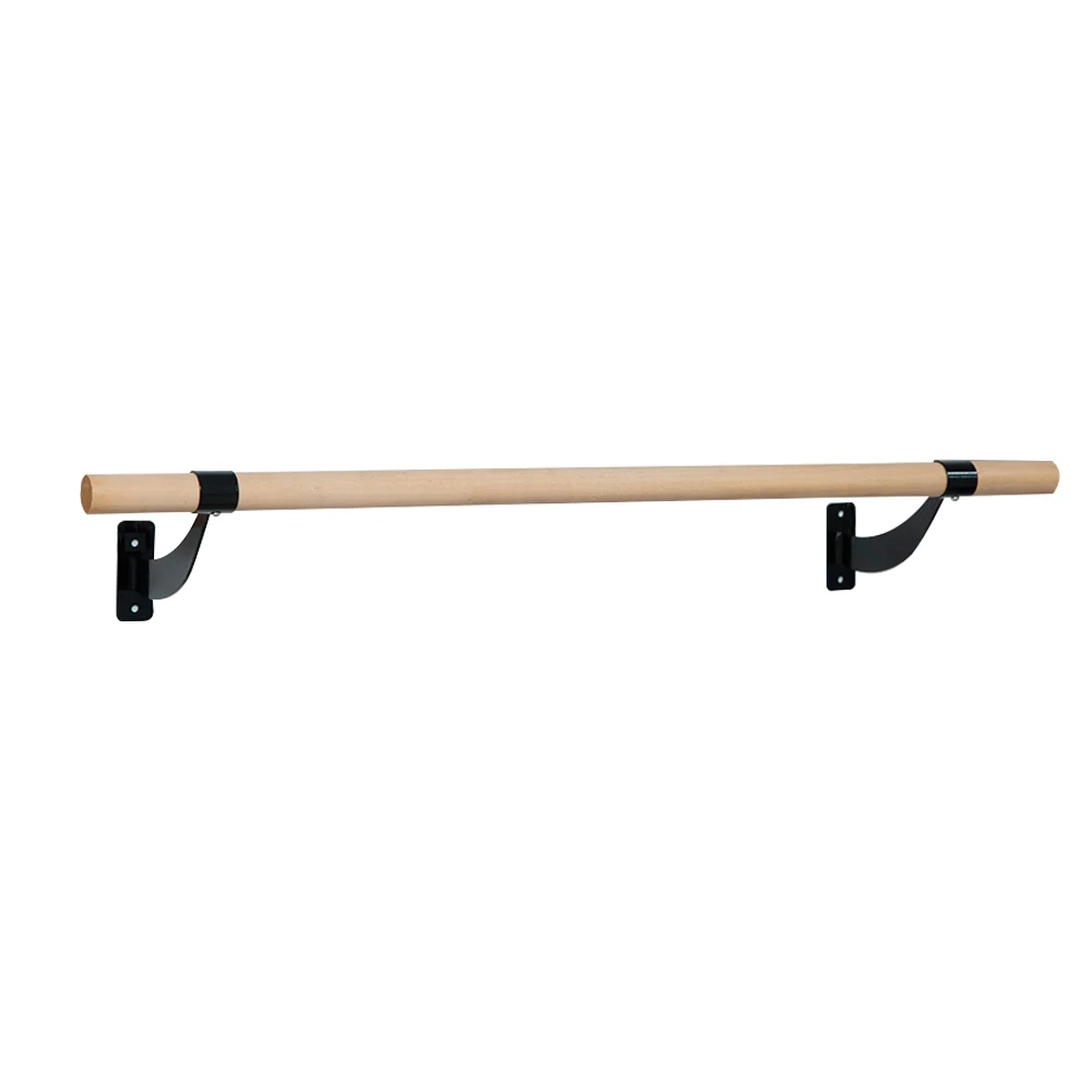 Wall Mounted Portable Ballet Barre for Home 4FT Ballet Bar for Ballet, Dancing with Beech Wood Stick Bar