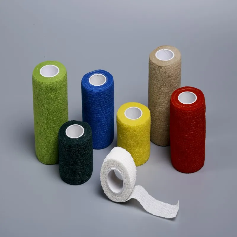 Horse bandage Cohesive Bandages non woven elastic self adhesive bandage latex or free latex