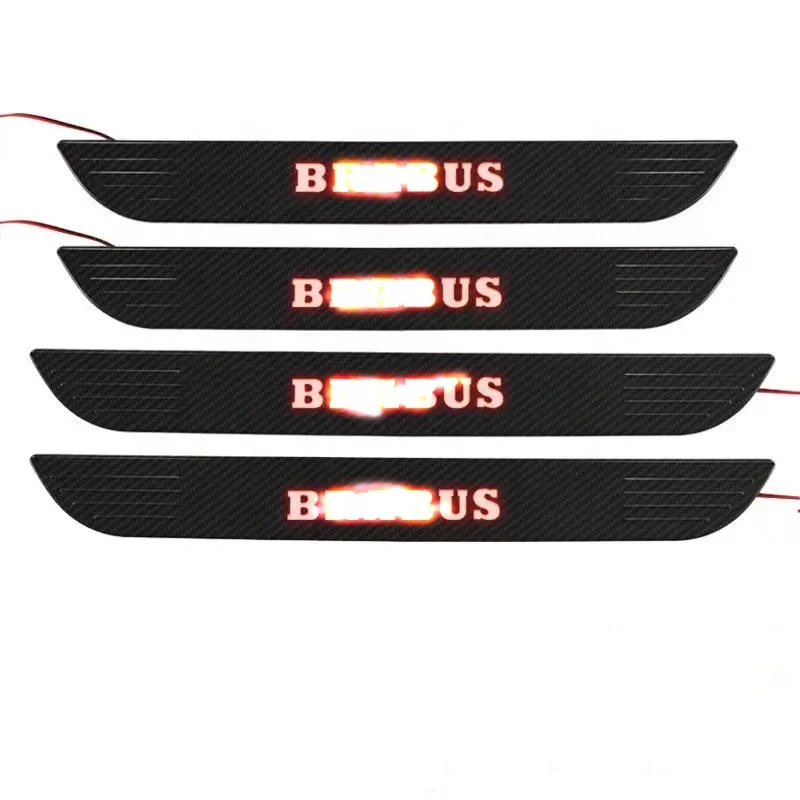 high quality stainless steel led door sill plates Led Kick plates for Mercedes Benz GLE CLASS GLE COUPE 2016-2024
