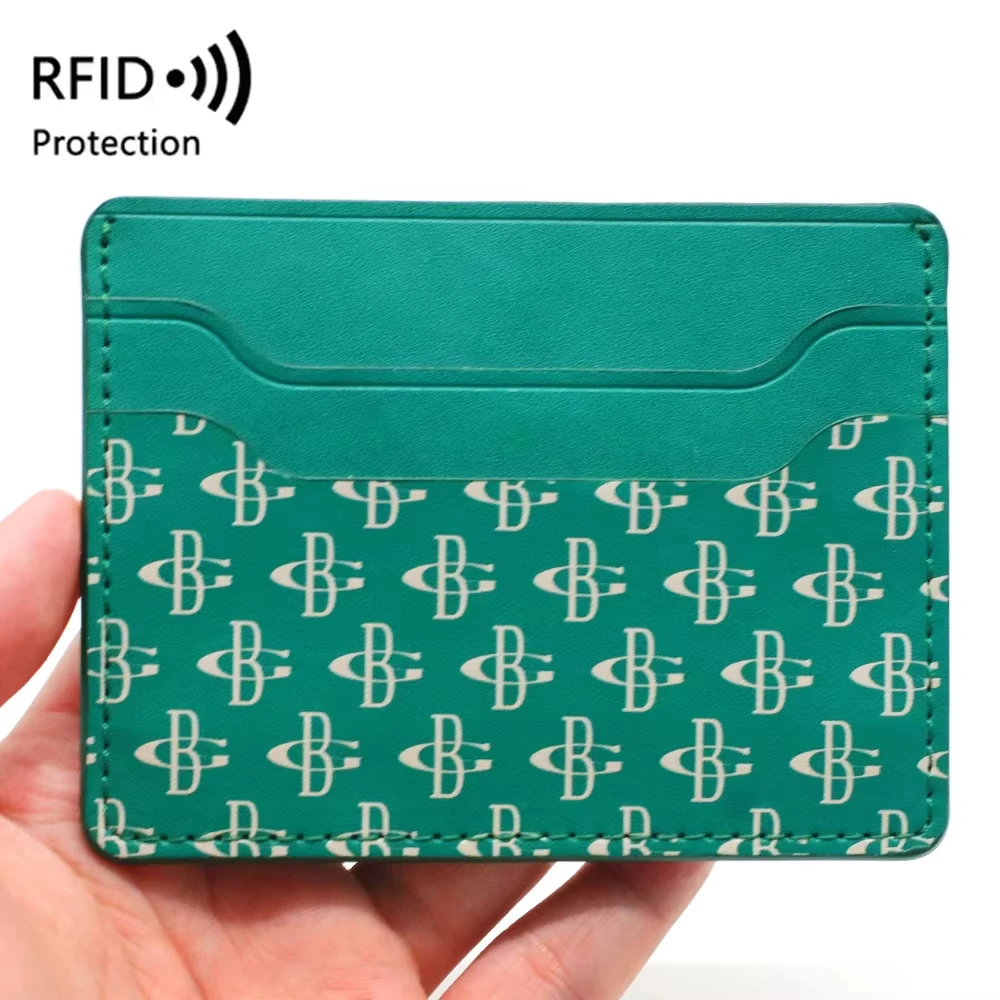 Slim Minimalist Front Pocket RFID Blocking Leather Wallets for Men