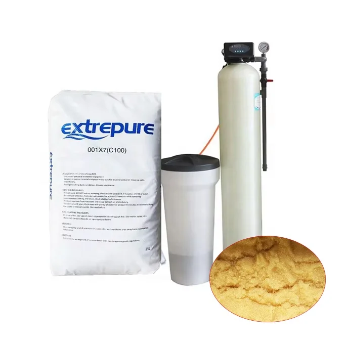 Expreture 001x7 Water Treatment Applications Custom Gel Strong Acid Styrene Cation Ion Exchange Resin For RO water pre-treatment