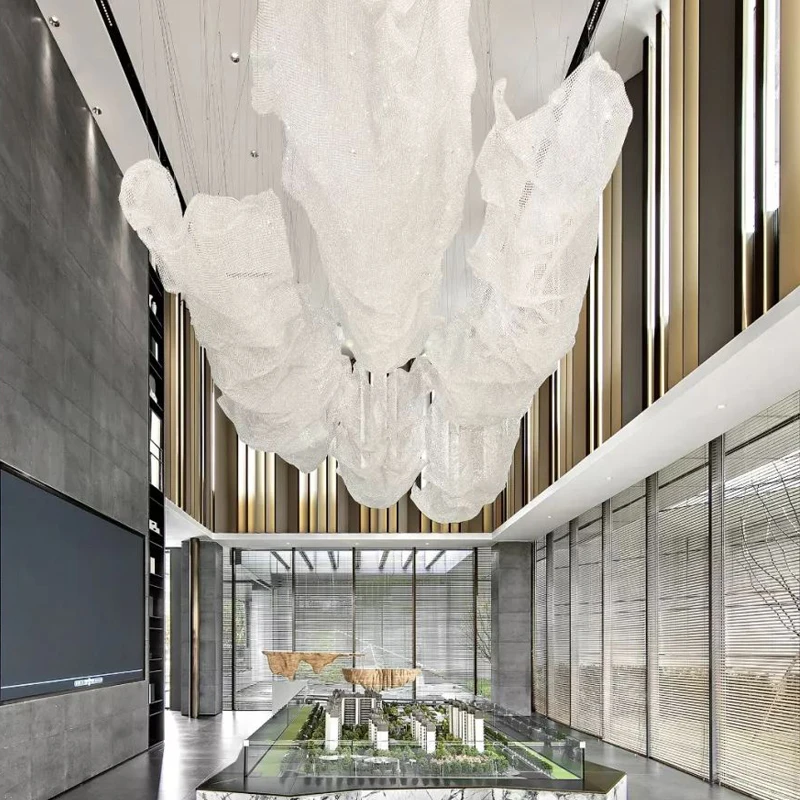 Хрустальные ананасовые бусины декоративные для выставки гостиницы лестницы виллы инженерные светодиодные люстры на