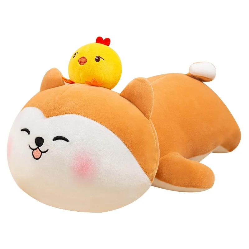 Custom Cute Japanese Shiba Inu Soft Plush Dog Doll Toy For Birthday Gift