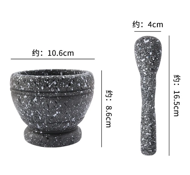 Multi-Functional Manual Household Plastic Garlic Press and Crusher Herb  Spice Grinding Mortar and Pestle