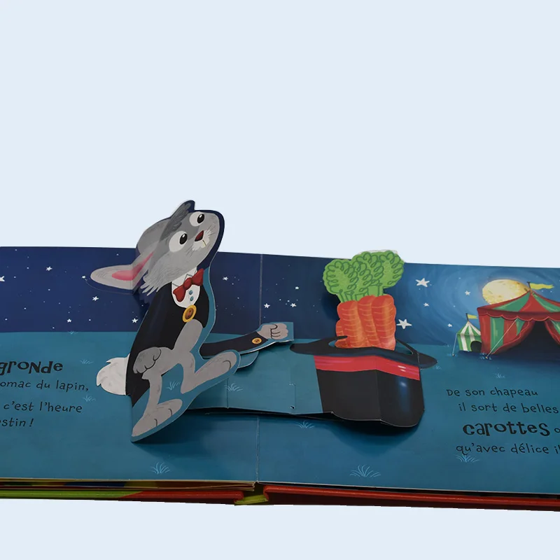 Hardcover Stereoscopic Animal Pop Up Book Colorful Printing Children Education Book Professional Publishing Book Manufacturer