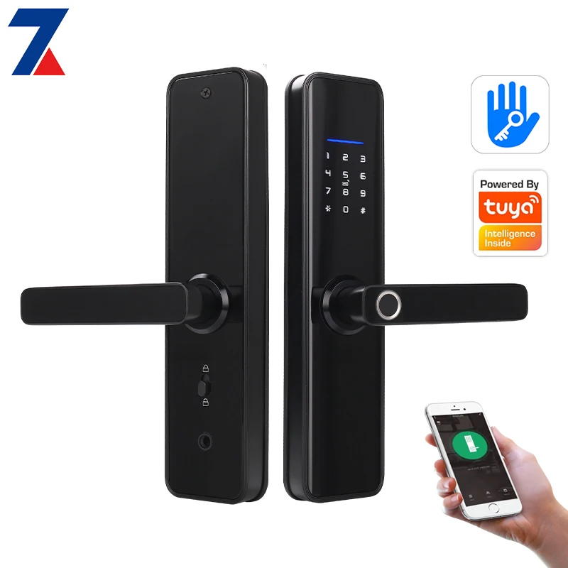 Touch control Home safety outdoor indoor battery intelligent Wifi digital Password fingerprint tuya smart locks