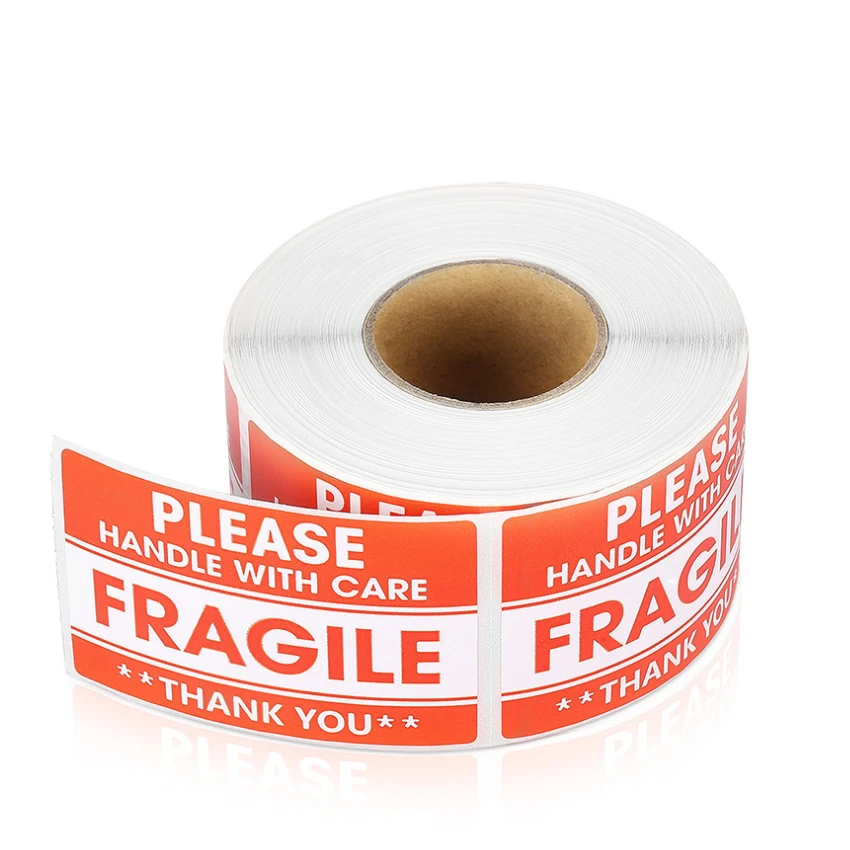 
Waterproof Freezer Shipping Wrap Clear Printed Fragile Label 