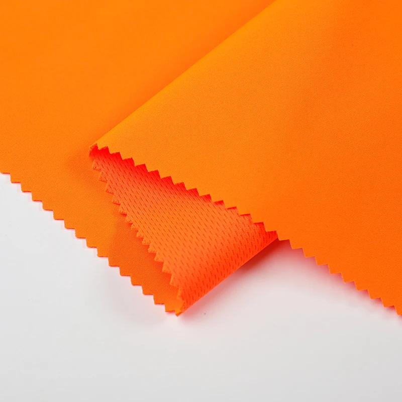 
China Factory 100D Soft shell 4 Way Stretch Fabric Bird Eye Sports Suits Mesh cloth Fabric 
