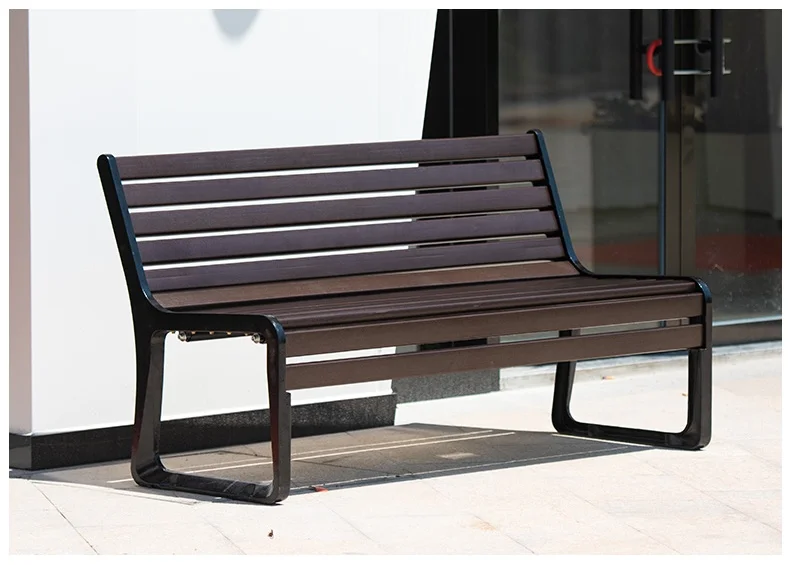 Cast aluminum outdoor park bench Balcony garden outdoor leisure wrought iron bench