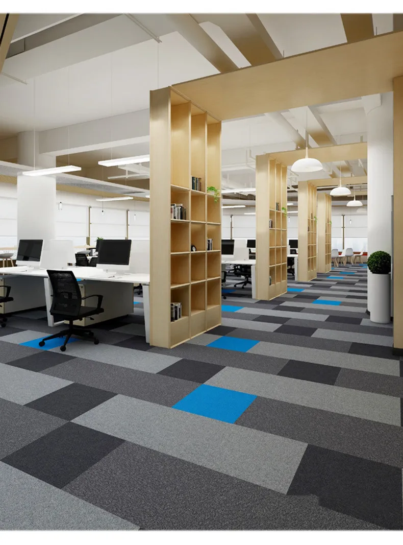 Buy 50 By 50 Buy Cheap Price Removable Thick Commercial Nylon Square Adhesive 50*50 Office Rug Carpet Tiles Floor For Sale