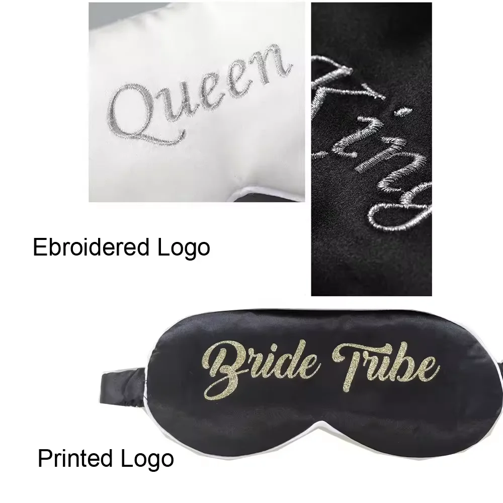 Custom LOGO Sleeping Eye Mask Silk Satin Sleep Eyemask 35 Blank Colors Stock For Sleep Beauty SPA Gift