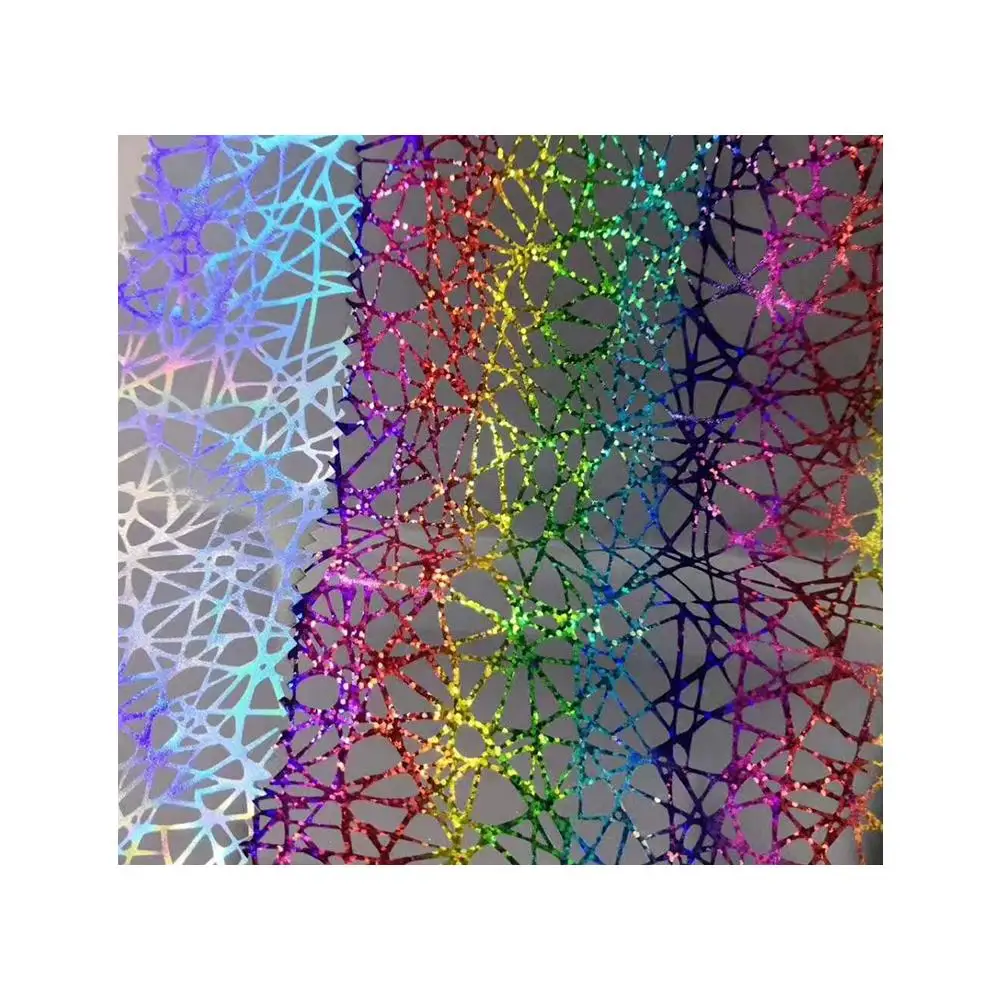 
Glow In The Dark Rainbow Color Reflective Polyester Fabric For Fashion Clothing Jacket 