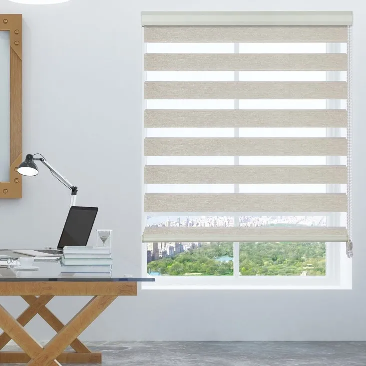 customized mart motorized day and night zebra roller blinds curtain fabric shades zebra window blinds