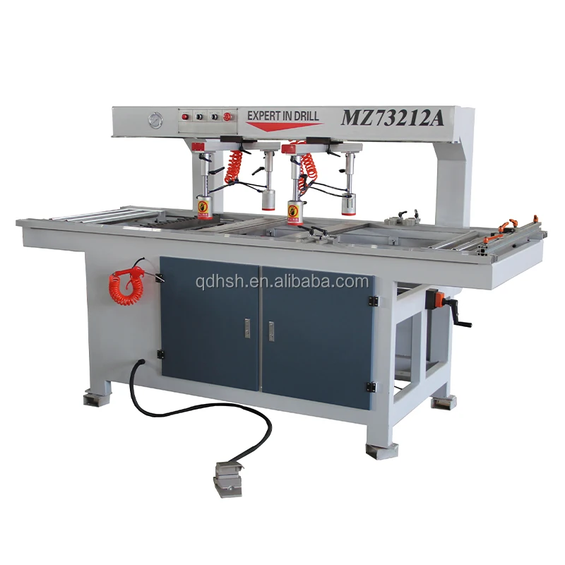 Manufacturer Max drilling distance1220*640mm 21*2 drills Two Lines Wood Dowel Drilling Machine