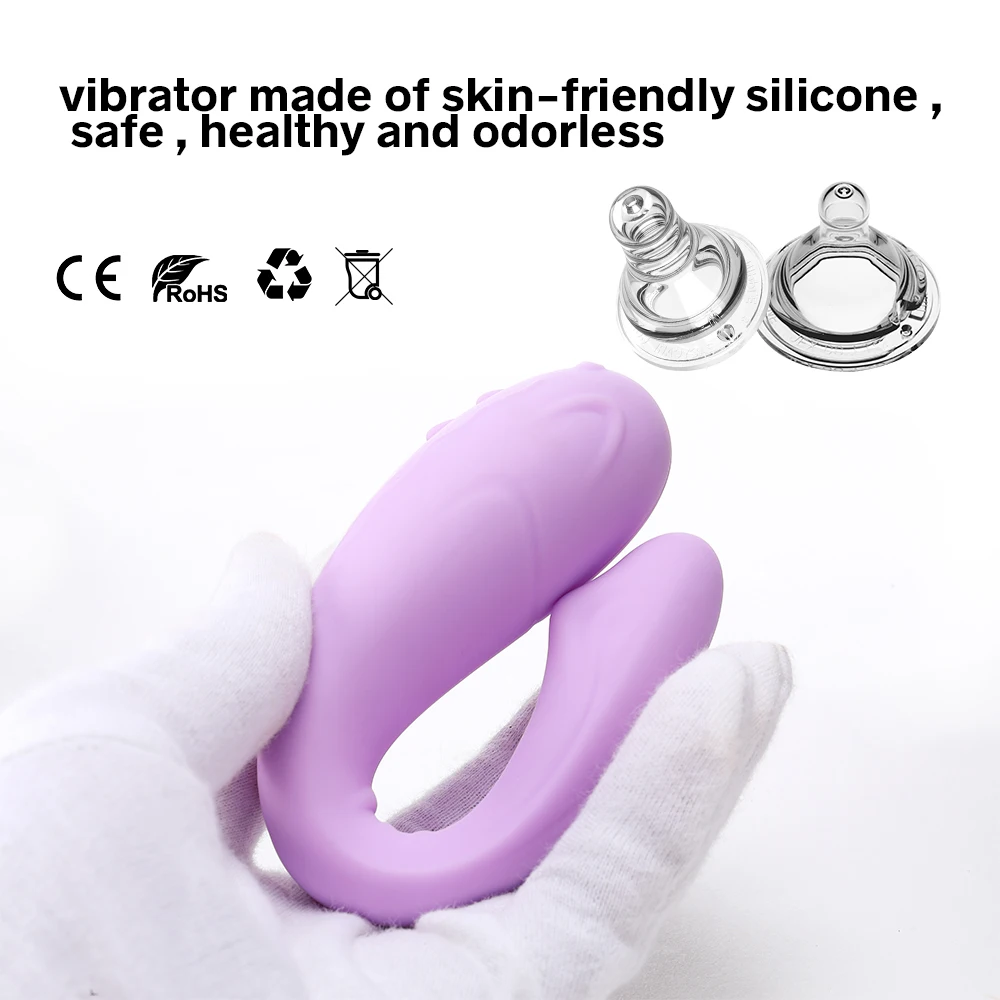 Private Pleasure G Spot Hand Massage Anal Clitoris Sex Toy U Shaped Vibrator