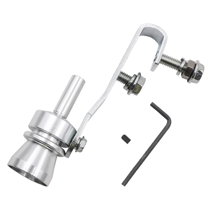 Universal Aluminum Exhaust Pipe Turbo Whistle Car Muffler Simulator Turbo Sound Whistle S M L XL Size