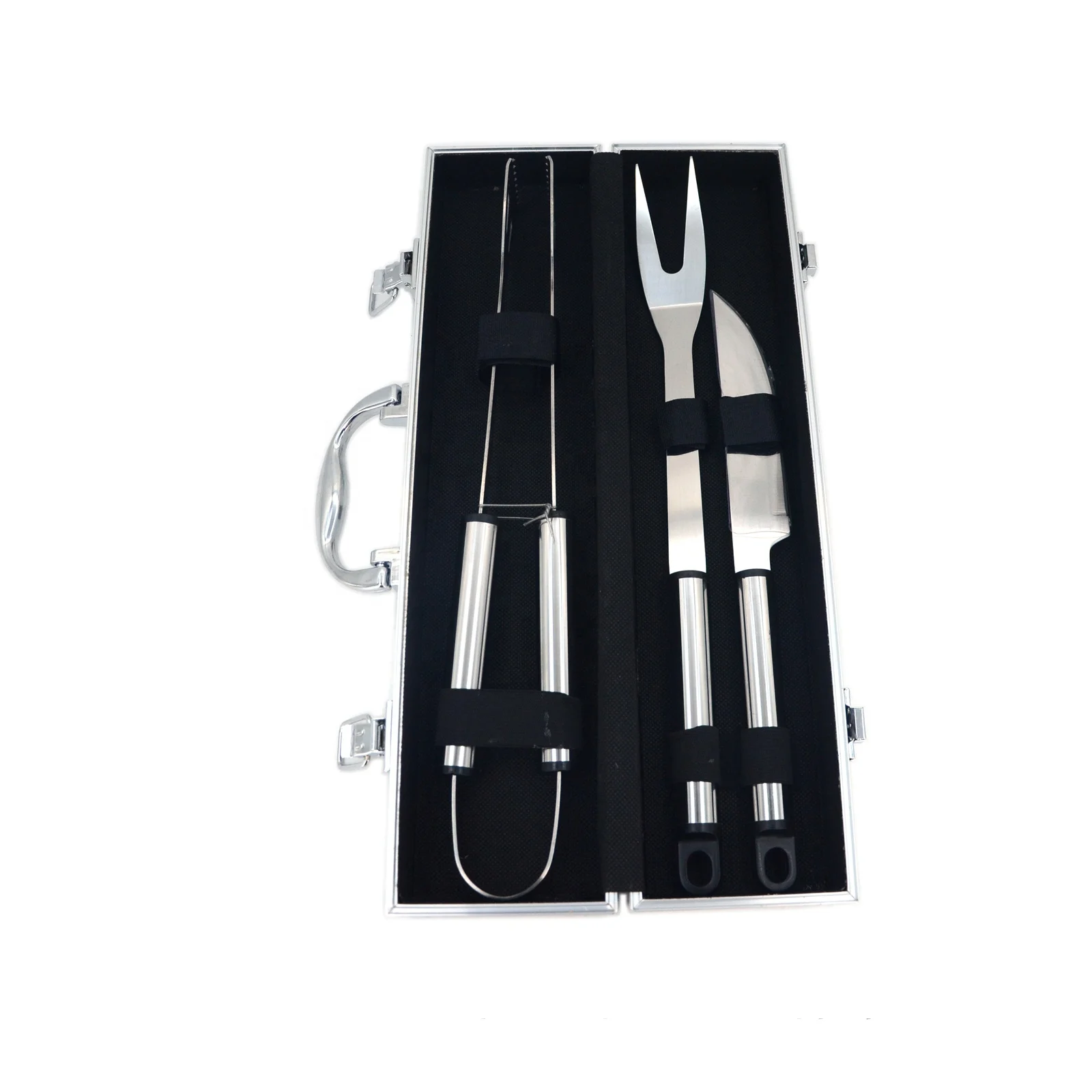 
Stainless Steel Barbecue Grill Set Ultimate BBQ Tools Storage Case 