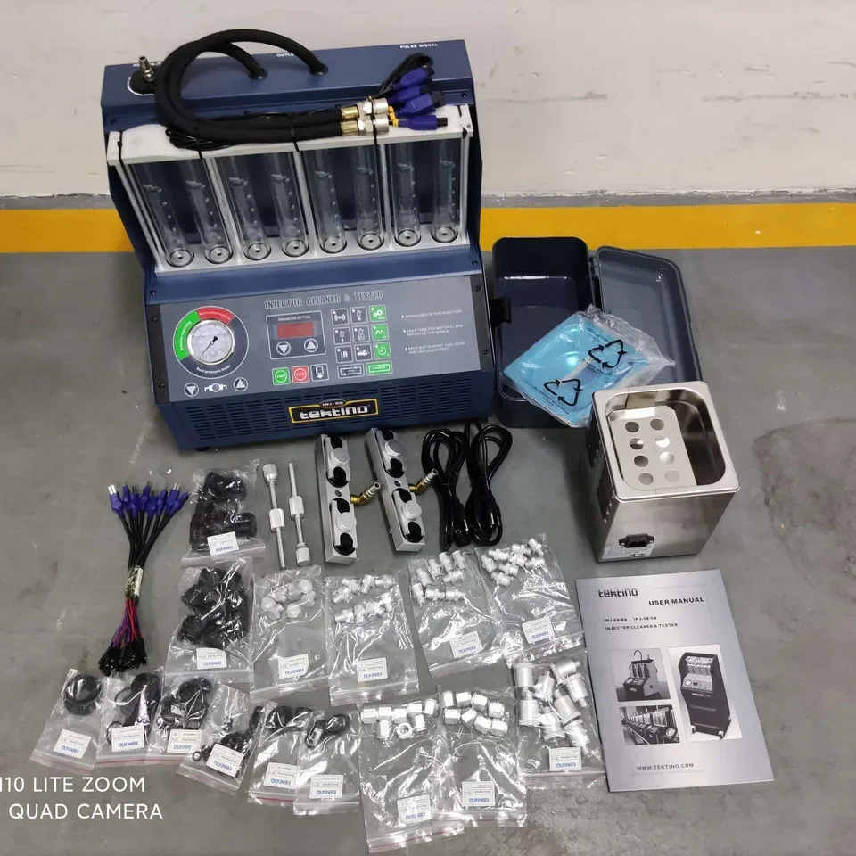 Tektino INJ-8B 220 В 8 банок автомобильный топливный инжектор очиститель ультразвуковой углеродный тестер
