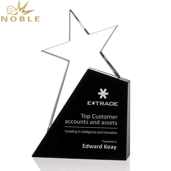 Wholesale Crystal Star Award Trophy Column For Souvenir