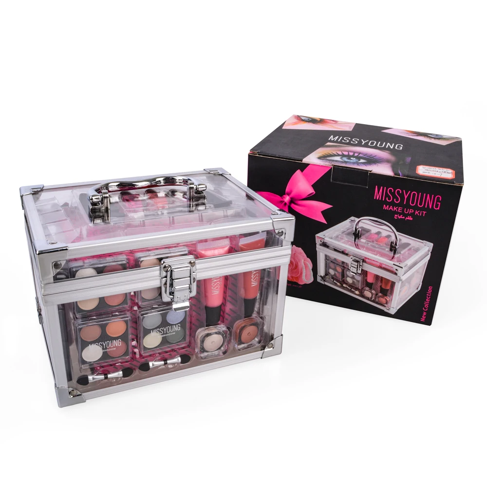 
Private Label Make Up Set Women Sets Packaging Type Professional Makeup Transparent box Kit 