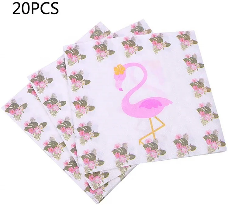 UMISS Paper 98Pcs Complete Party Decorations for Tropical Birthday, Luau Summer Hawaiian Party Favors Flamingo Party Supplies