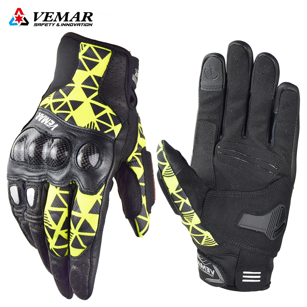 Summer Vintage Leather Motorcycle Gloves Youth Motocross Gloves Cycling MTB ATV DH MX Dirt Bike Other Sports Gloves