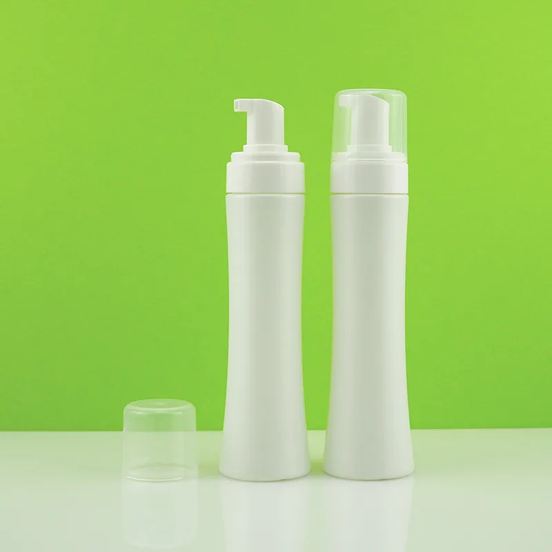 250ML slim white lotion HDPE LDPE bottle