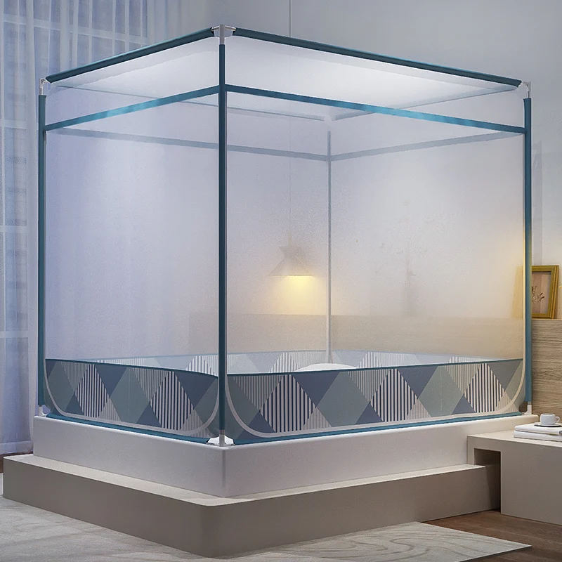 JYZC Tik Tok 100% polyester mosquito net bed canopy square top mosquito nets for bed buy in Thailand baby mosquito net with bed