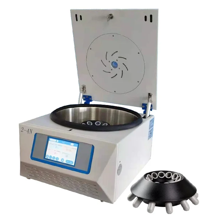Lab Benchtop Microcentrifuges,4000rpm,2250xg,10/15/20ml12 Angle Rotor and 6/12 Cards Blood Card Rotor,Interchangeable