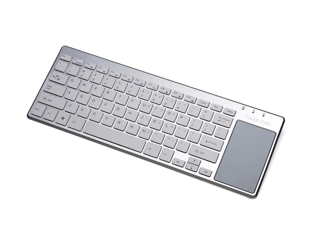OEM Ultra Slim 2.4G wireless Keyboard with Built-in Touchpad 78Keys Wireless BT Keyboard for mac/pc/ipad