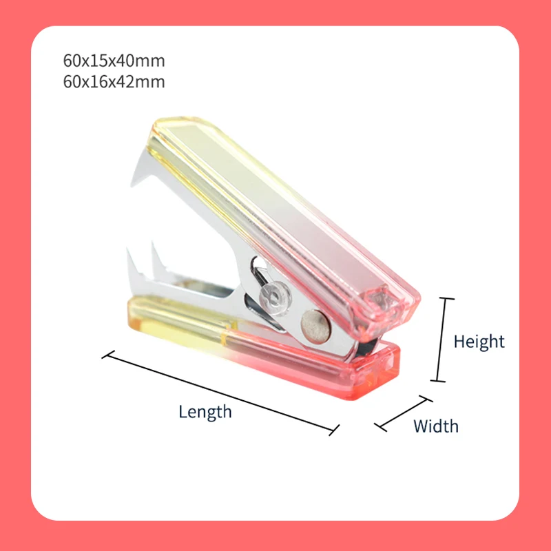 JSM Premium Grade Office Supplies Stationery Letter Opener Staple Remover Kit Acrylic Practical Nail Puller