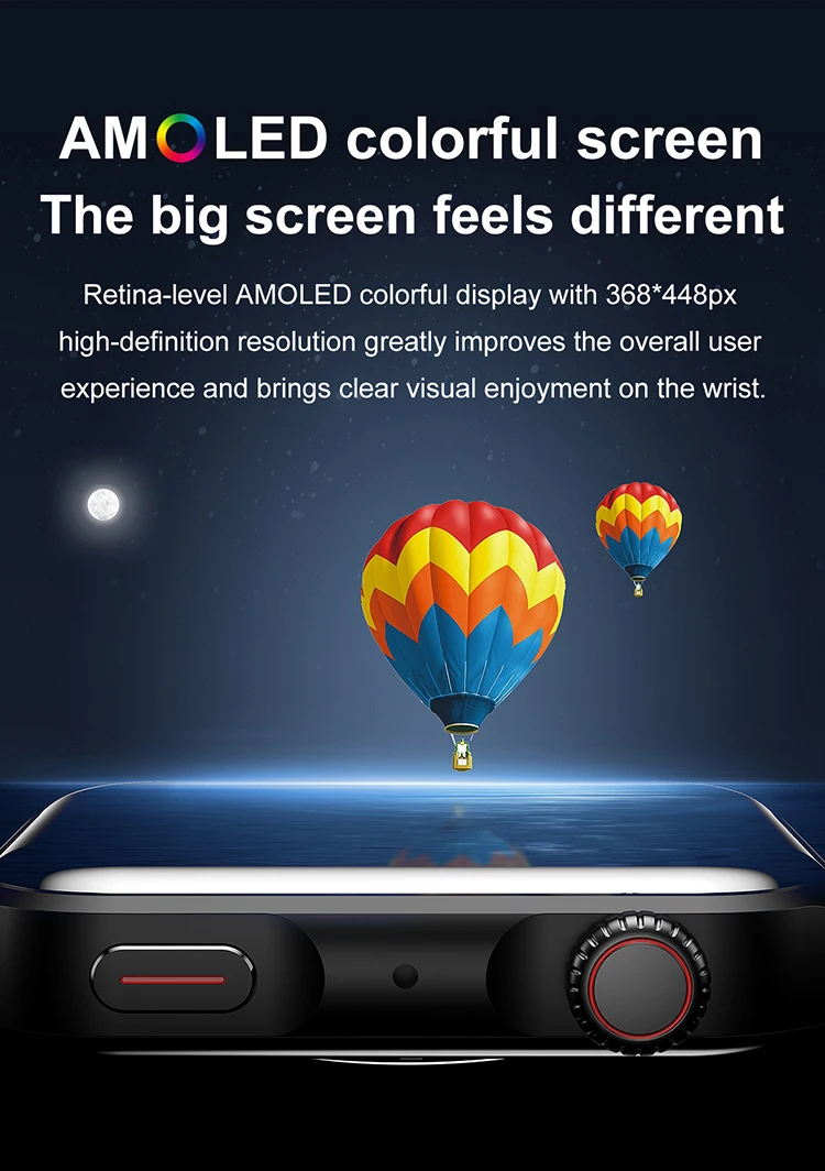 OEM Full Touch Amoled Bt Call Smart Watch Men Blood Oxygen Heart Rate Monitor Sport HK28 Smartwatch