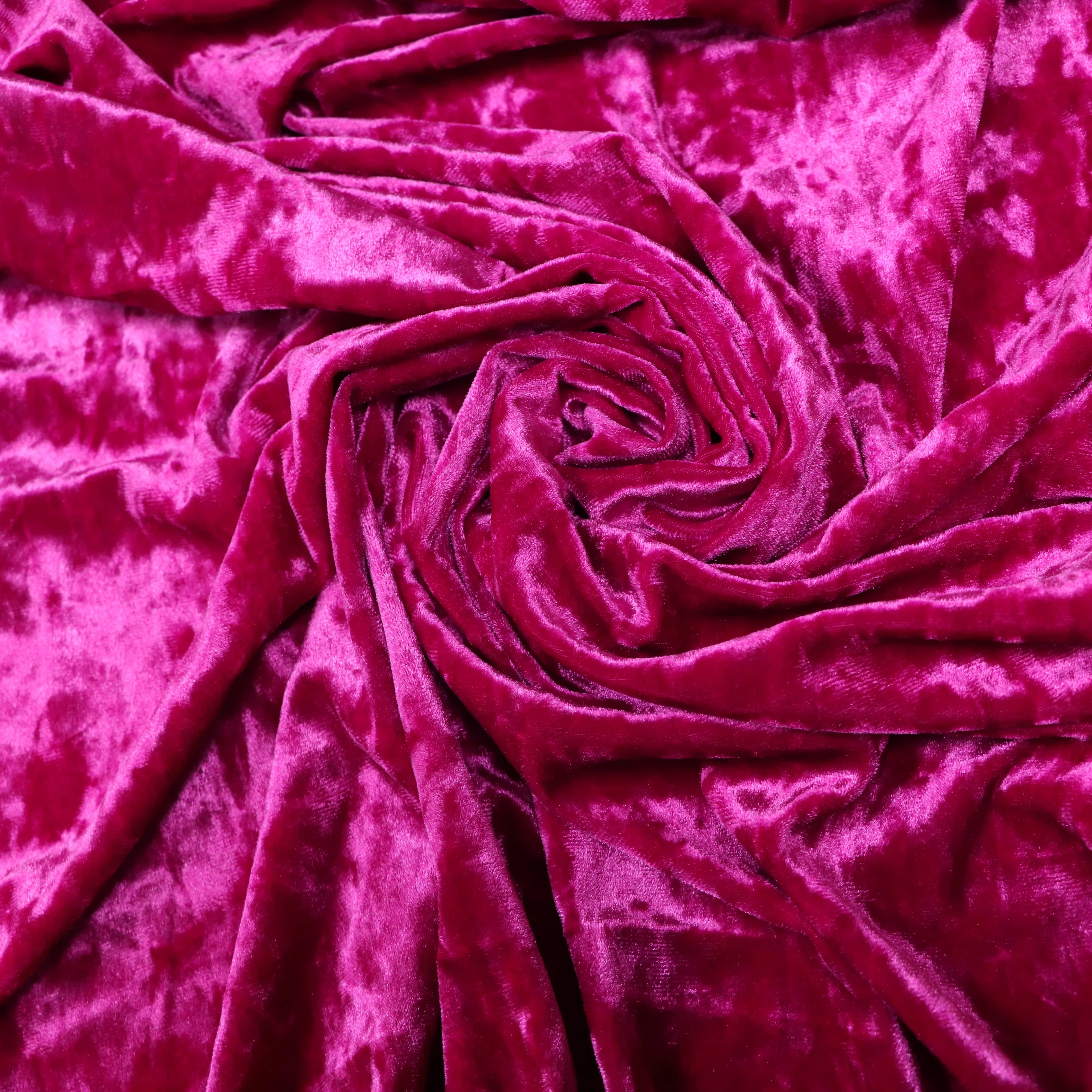 Wholesale Price Korea Ks Ice Velvet Velour Fabric With Stretch Warp Knitting For Garment