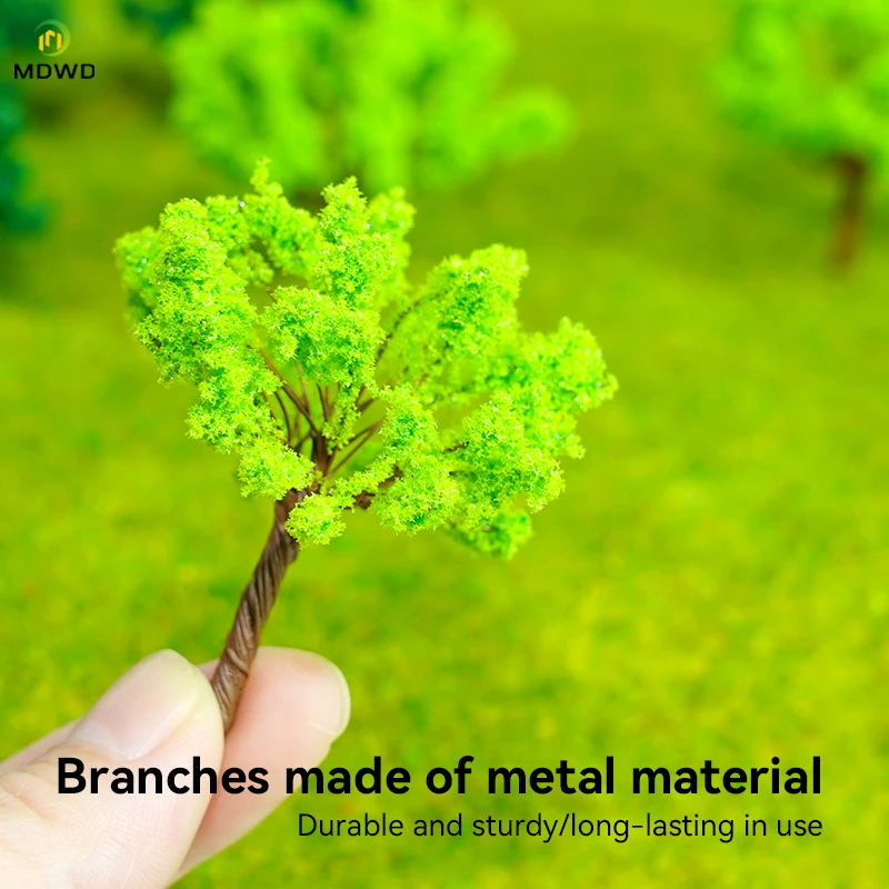 3cm 4cm 5cm Spring   Green  Handmade Wire Model Tree  For O HO TT N Scale Forest Model Miniature  Artificial Layout