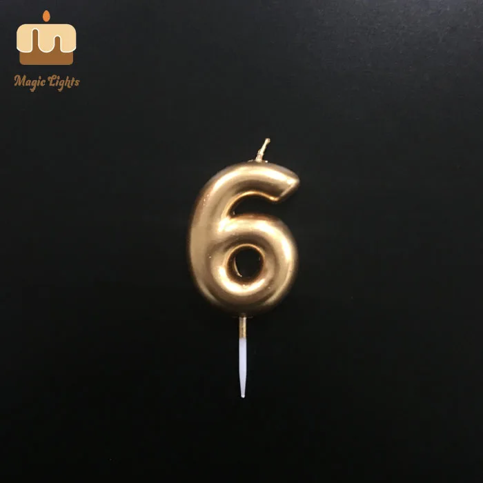 Exquisite Craftsmanship 100% Paraffin Wax Cake Number Candles For Philippines