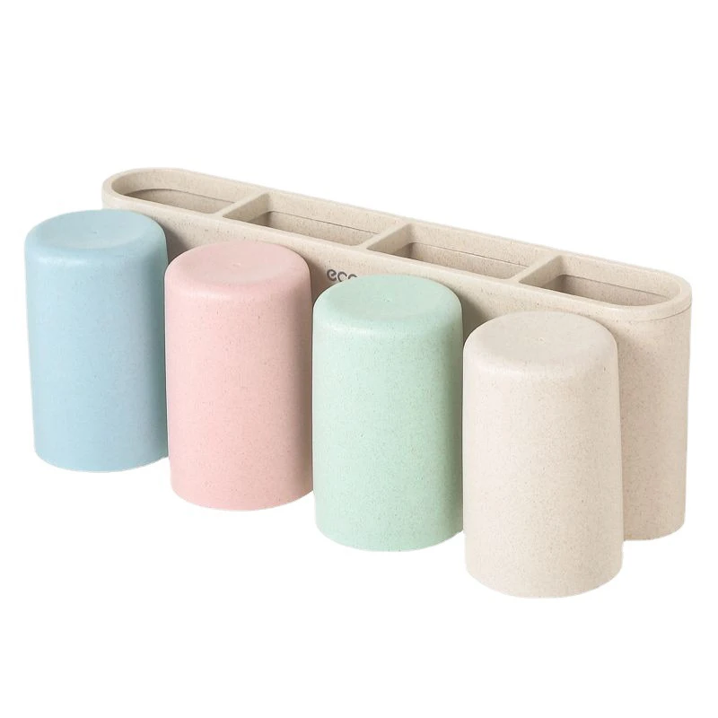 Hot sales Automatic Toothbrush Dispenser Wall Mount Toothpaste Squeezer And Toothbrush Holder Set For Family Bathroom Use