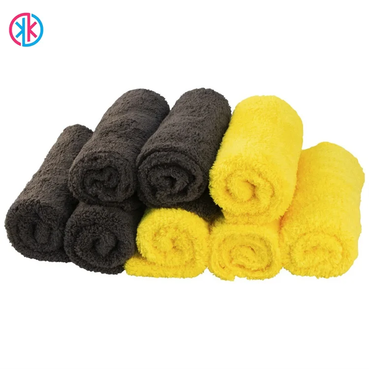 edgeless microfiber towel car car wash towel 500gsm beach towel car logo coral fleece