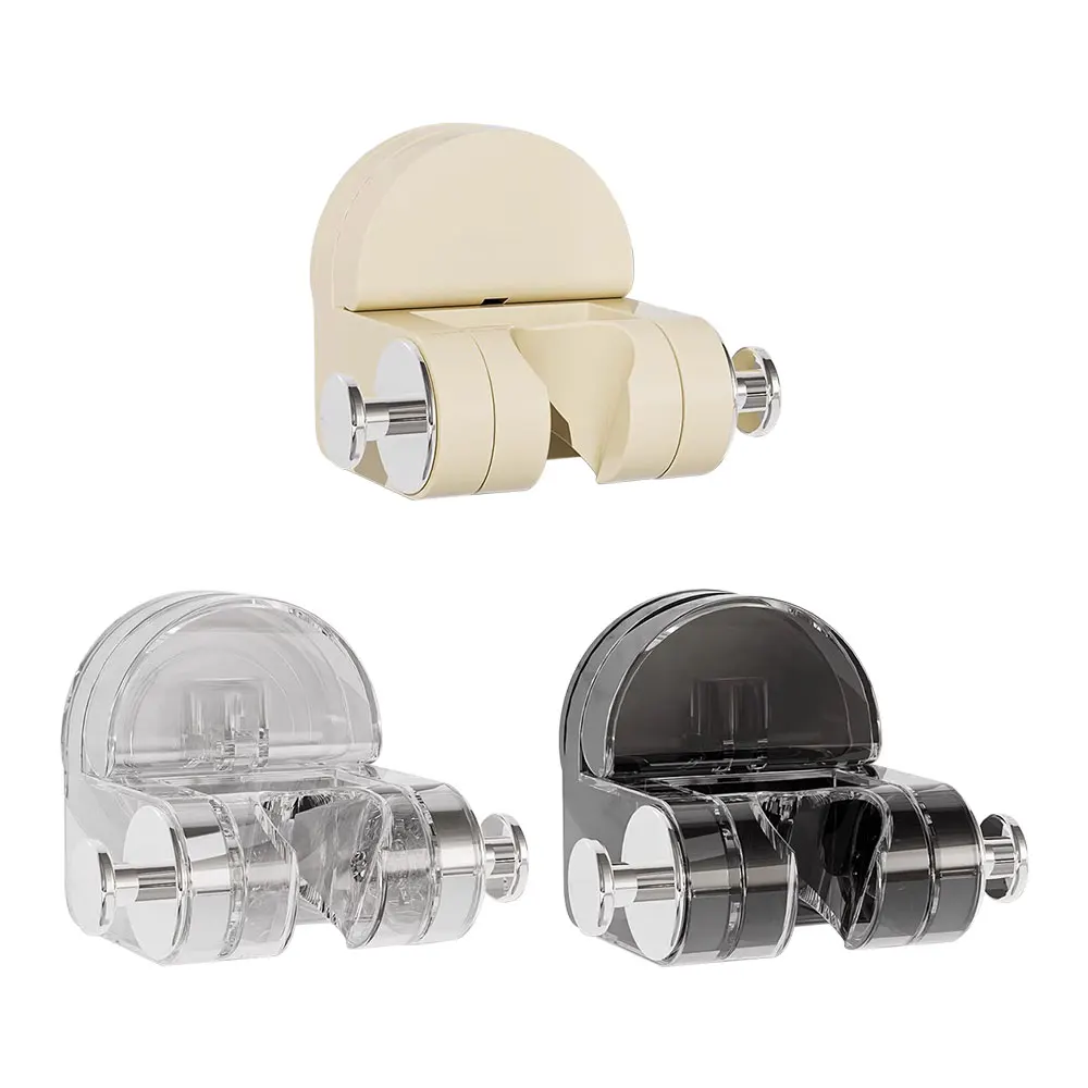 Adjustable Shower Bracket Wall Mount No Drill Suction Cup Shower Wand Holder Handheld Sprayer Holders For Shower Bathroom Hotel